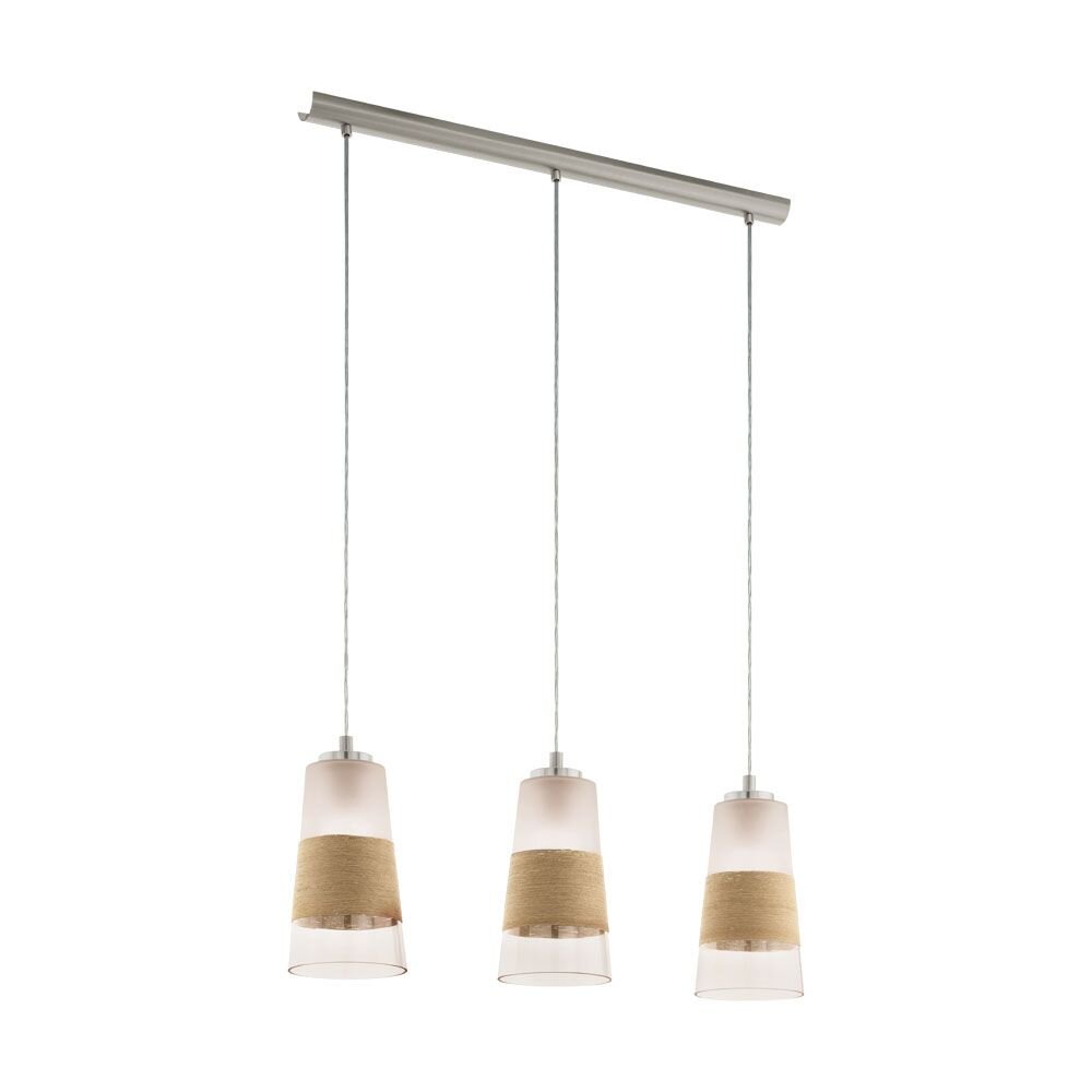 Eglo BURNHAM Lampa Wisząca Nikiel matowy, 3-punktowe main product photo