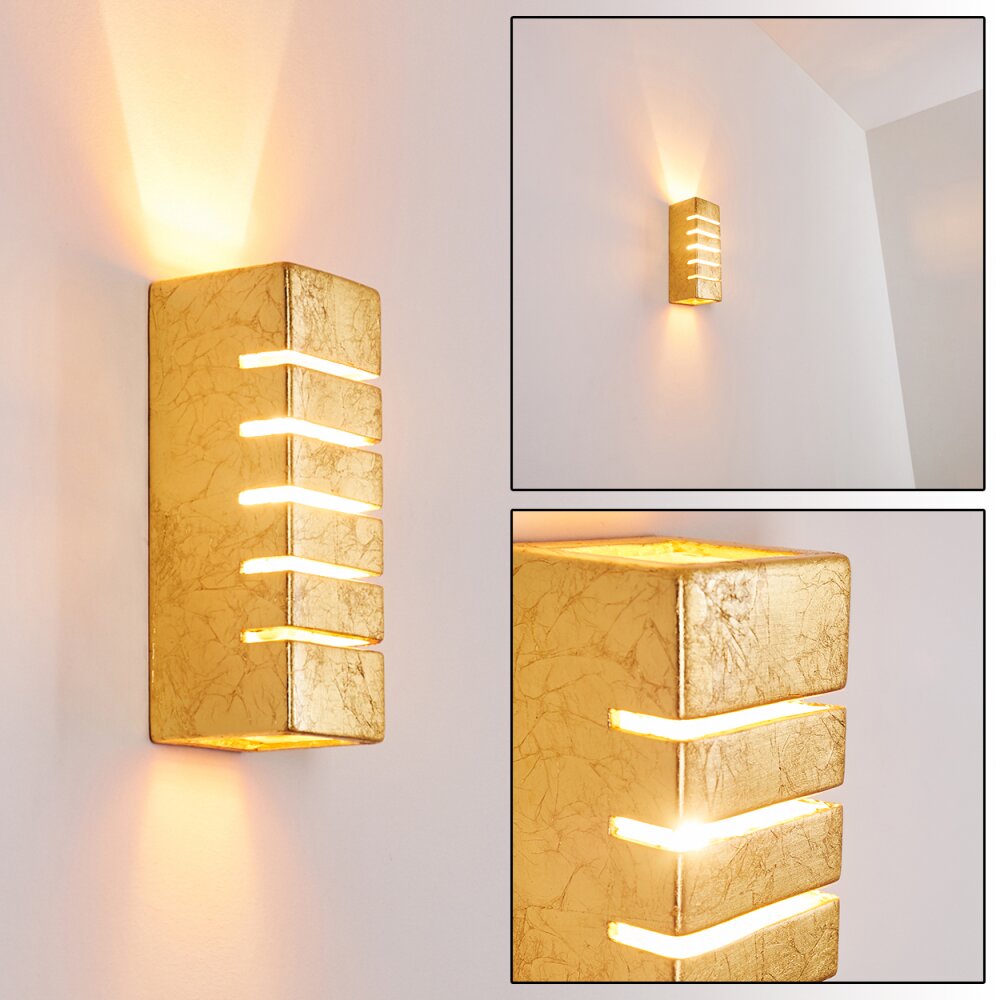 Khartum Lampa ścienna Złoty, 1-punktowy main product photo