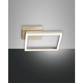 Fabas Luce Bard Lampa Sufitowa LED Złoty, 1-punktowy