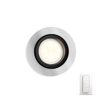 Philips Hue Ambiance White Milliskin opraw podynkowy rozszerzenie Srebrny, 1-punktowy, Zdalne sterowanie