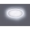 Leuchten-Direkt MEDINA Lampa Sufitowa LED Szczotkowany chrom, 1-punktowy, Zdalne sterowanie