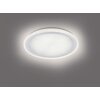 Leuchten-Direkt MEDINA Lampa Sufitowa LED Szczotkowany chrom, 1-punktowy, Zdalne sterowanie