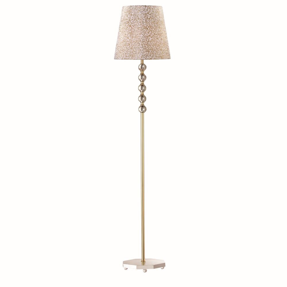 Ideal Lux QUEEN Lampa Stojąca Złoty, Przezroczysty, 1-punktowy main product photo