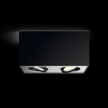 Philips Box Lampa Sufitowa LED Czarny, 2-punktowe