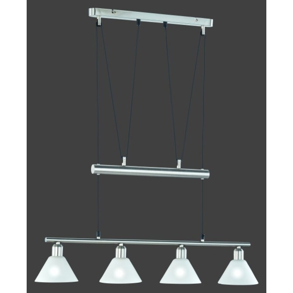 Trio 3751 lampa wisząca Stal nierdzewna, Nikiel matowy, 4-punktowe main product photo