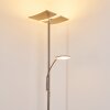 Thyolo Lampa Stojąca oświetlająca sufit LED Stal szczotkowana, 2-punktowe