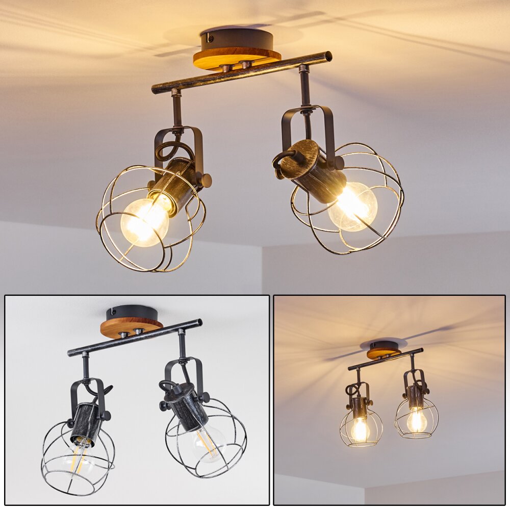 Sundsvall Lampa Sufitowa Ciemne drewno, Czarny, 2-punktowe main product photo