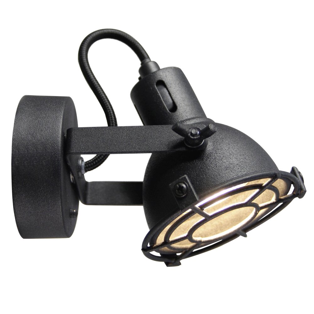 Brilliant Jesper Spot ścienny LED Czarny, 1-punktowy main product photo