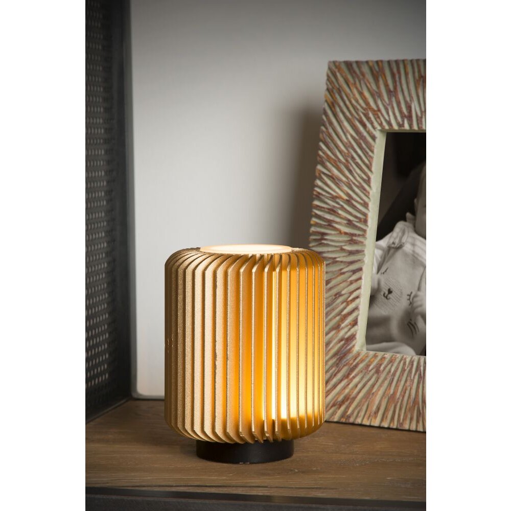 Lucide TURBIN Lampa stołowa LED Złoty, 1-punktowy main product photo