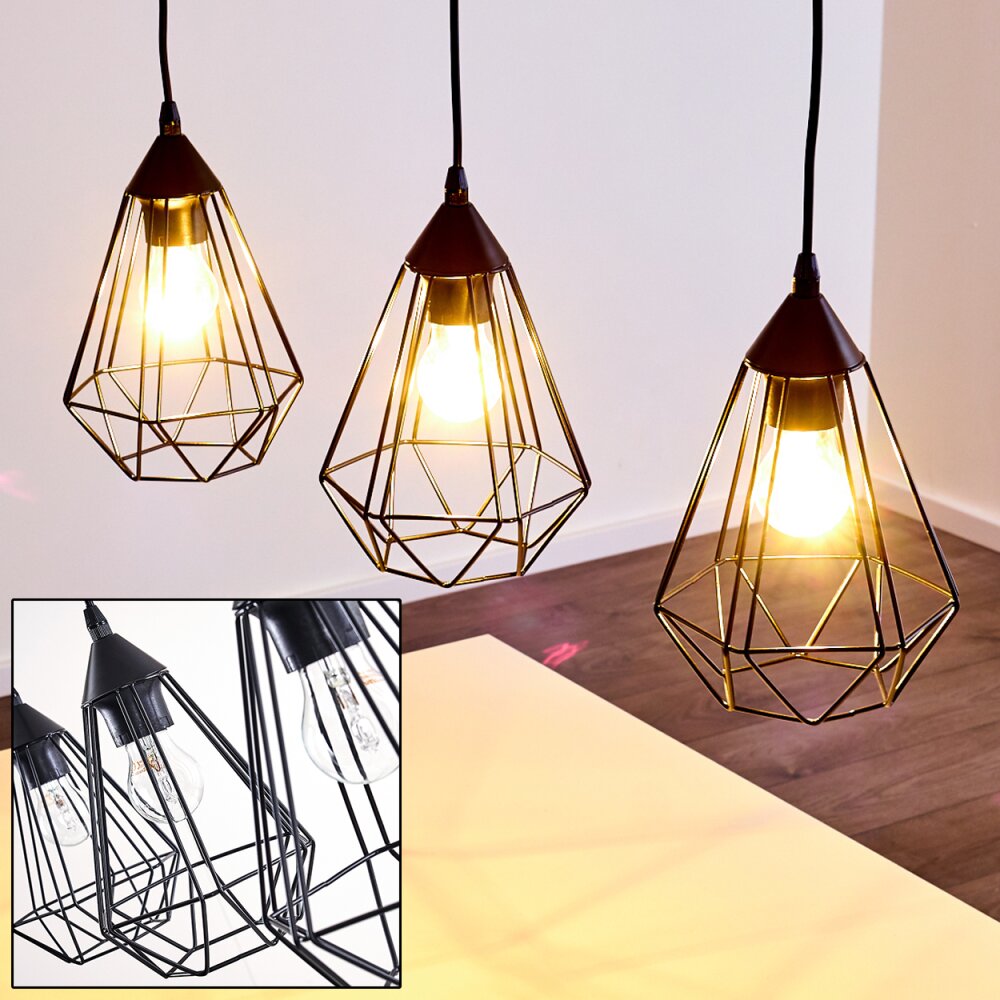 Kavvi Lampa Wisząca Czarny, 3-punktowe main product photo