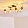 Ayen Lampa Sufitowa Czarno-złoty, 4-punktowe