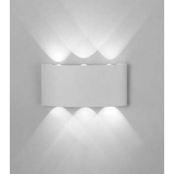 Zewnętrzny kinkiet Mantra ARCS LED Biały, 1-punktowy