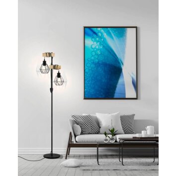 EGLO TOWNSHEND Lampa Stojąca brązowy, czarny, 2-punktowe