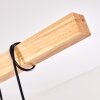 Barbengo Lampa Wisząca jasne drewno, czarny, 9-punktowe
