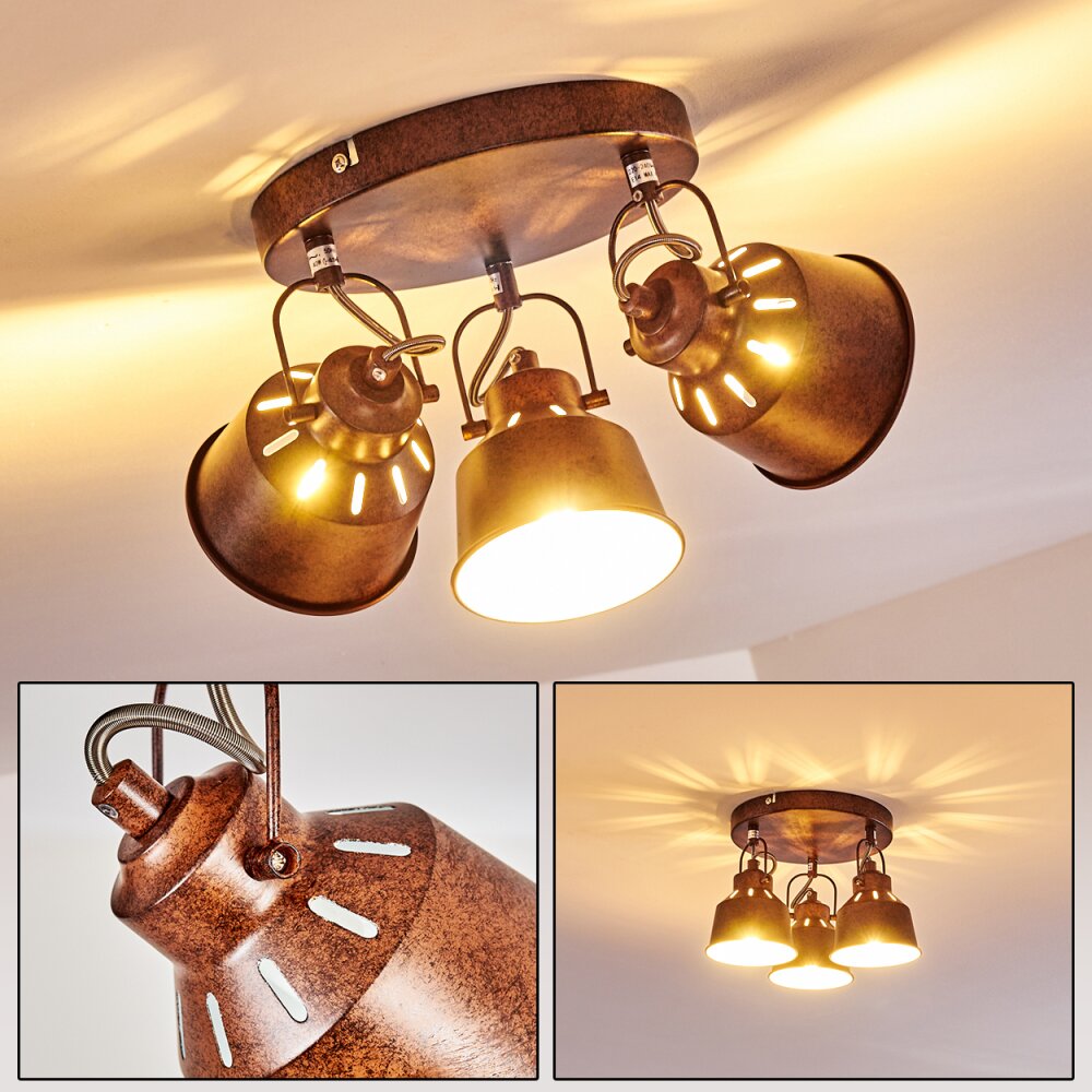 Lampa Sufitowa Safari Rdzawy, 3-punktowe main product photo