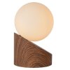 Lucide LEN Lampa stołowa Ciemne drewno, 1-punktowy