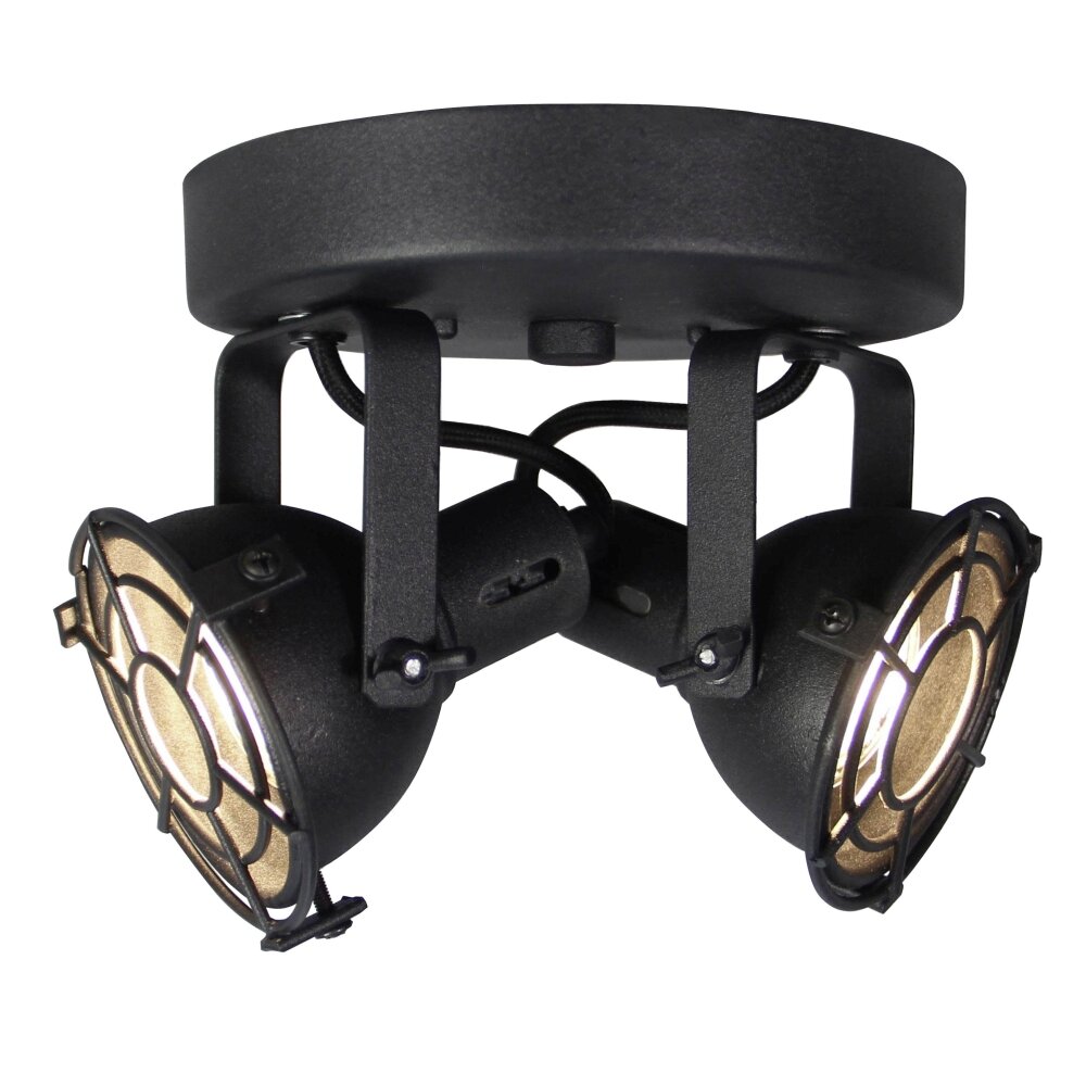 Brilliant Jesper Lampa w kształcie rondla z reflektorkami LED Czarny, 2-punktowe main product photo