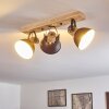 Lampa Sufitowa Orny Antracytowy, Jasne drewno, 3-punktowe