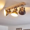 Lampa Sufitowa Orny Antracytowy, Jasne drewno, 3-punktowe