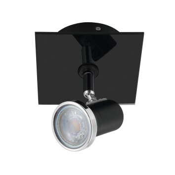 Eglo TAMARA 1 Lampa Sufitowa LED Chrom, Czarny, 1-punktowy