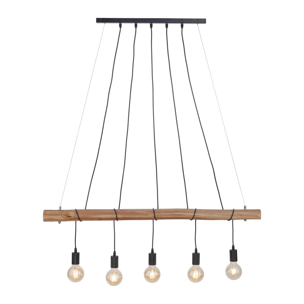 Leuchten-Direkt DAMIAN Lampa Wisząca Czarny, 5-punktowe main product photo