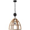 Brilliant Matrix Wood Lampa Wisząca Czarny, 1-punktowy