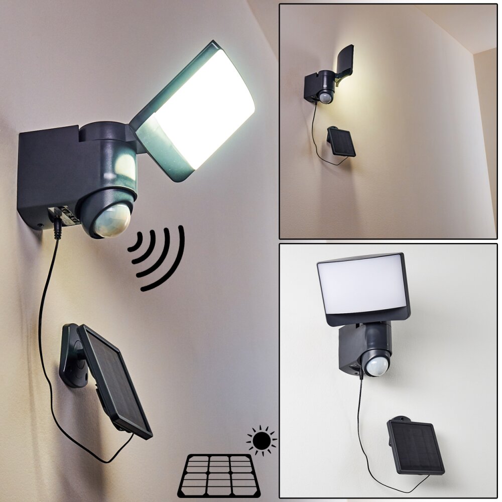 Larvik Zewnętrzny kinkiet LED Antracytowy, 1-punktowy, Czujnik ruchu main product photo