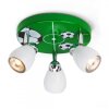 Brilliant Soccer lampa owalna z reflektorkami Zielony, Biały, 3-punktowe