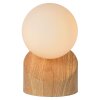 Lucide LEN Lampa stołowa Ciemne drewno, 1-punktowy