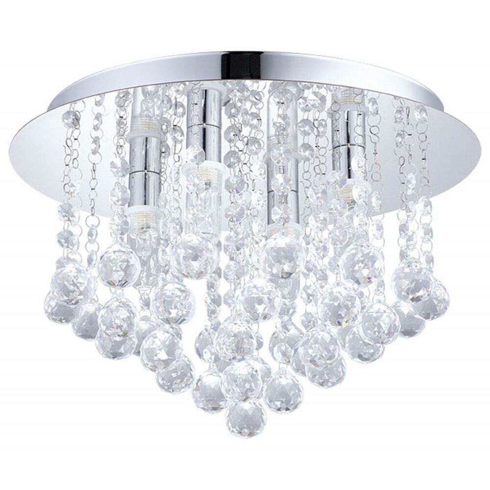 Eglo ALMONTE lampa sufitowa LED Chrom, Kryształowa, 4-punktowe main product photo