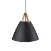Design For The People by Nordlux STRAP48 lampa wisząca Czarny, 1-punktowy