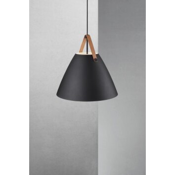 Design For The People by Nordlux STRAP48 lampa wisząca Czarny, 1-punktowy