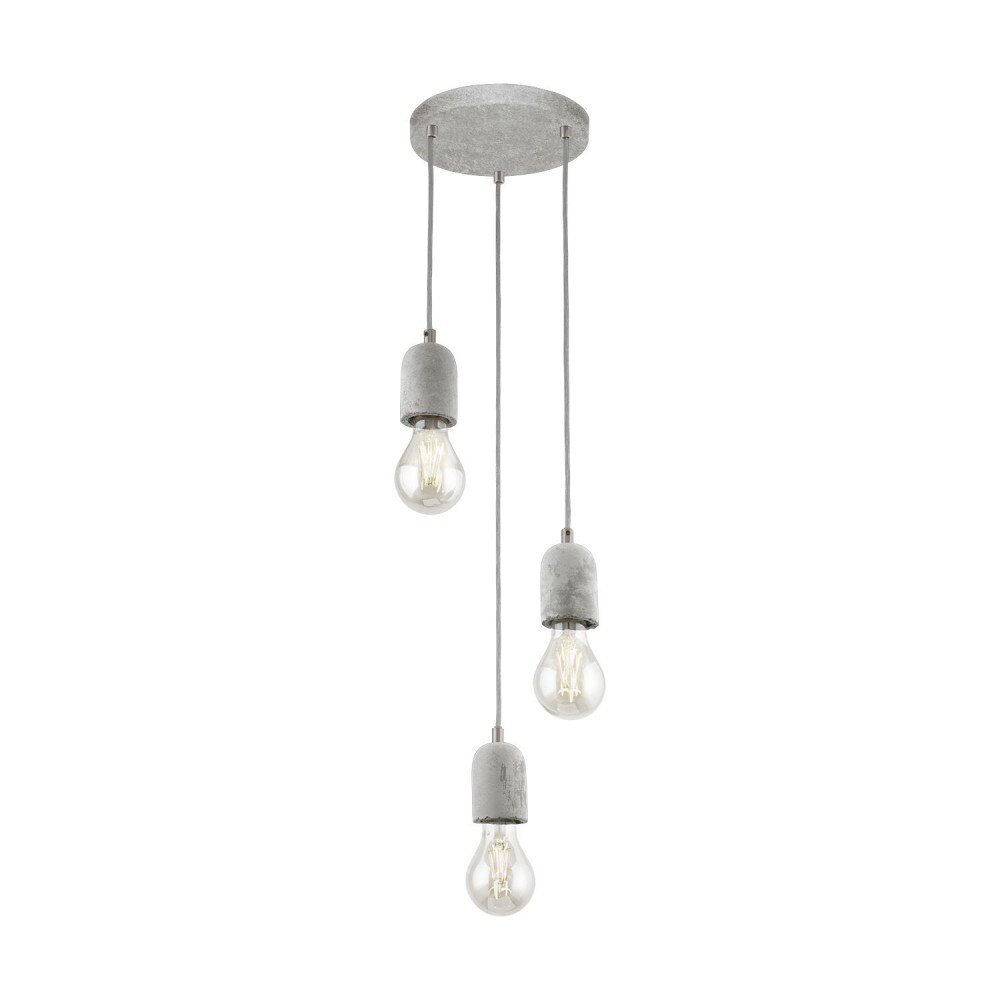 Eglo SILVARES Lampa wisząca Szary, 3-punktowe main product photo