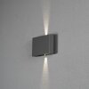Konstsmide Chieri Zewnętrzny kinkiet LED Czarny, 2-punktowe