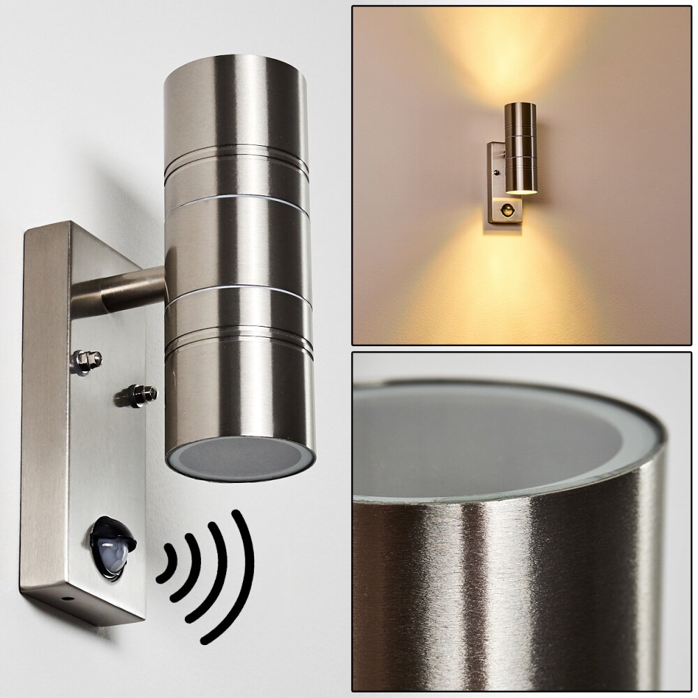 Froslev Lampa ścienna LED Chrom, 2-punktowe, Czujnik ruchu main product photo