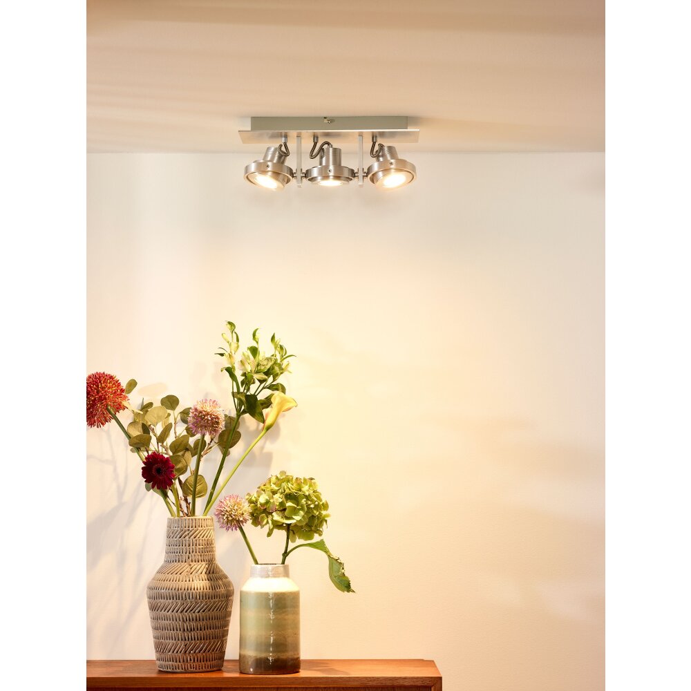 lampy sufitowe listwy Lucide LANDA LED Chrom, 3-punktowe main product photo