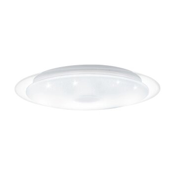 EGLO LANCIANO Lampa Sufitowa LED Przezroczysty, Biały, 1-punktowy, Zdalne sterowanie