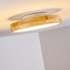 Bagaha Lampa Sufitowa LED Jasne drewno, 1-punktowy, Zdalne sterowanie