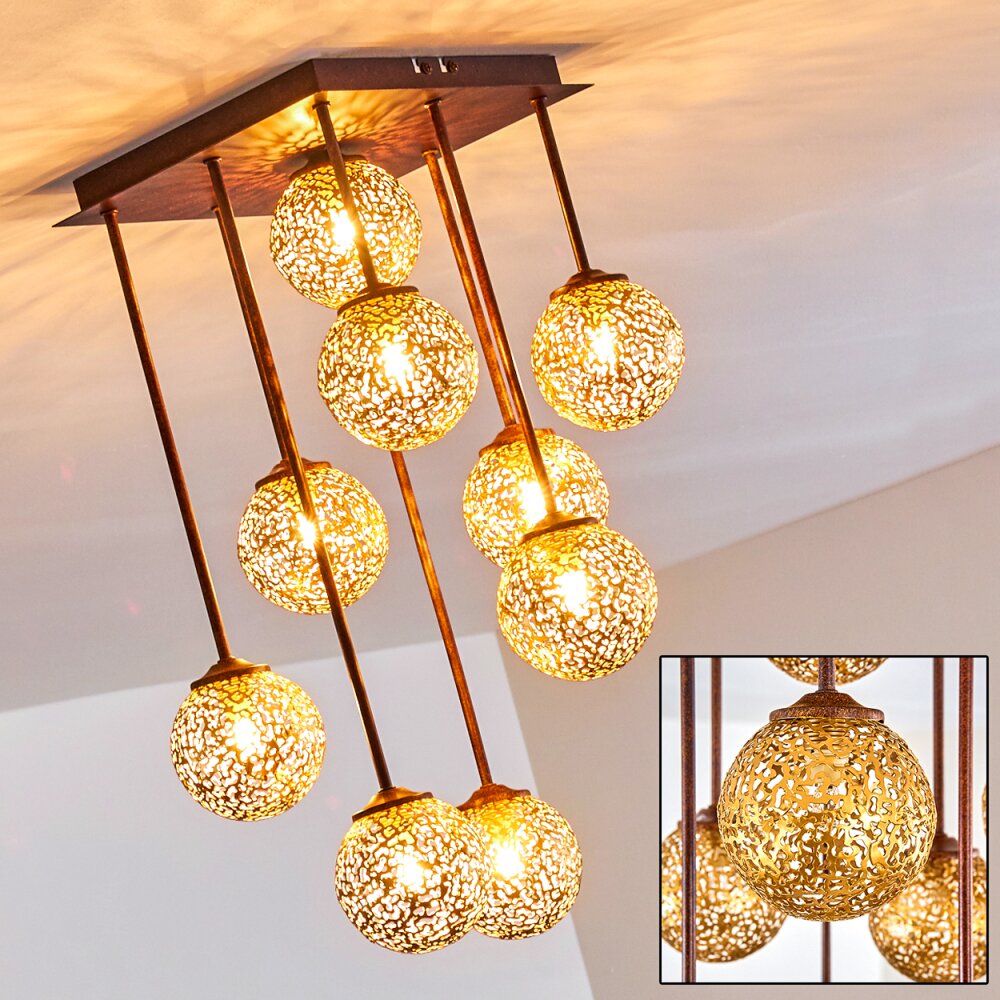 Virga Lampa Sufitowa Rdzawy, 9-punktowe main product photo