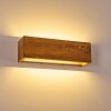 Adak Lampa ścienna LED Ciemne drewno, 1-punktowy