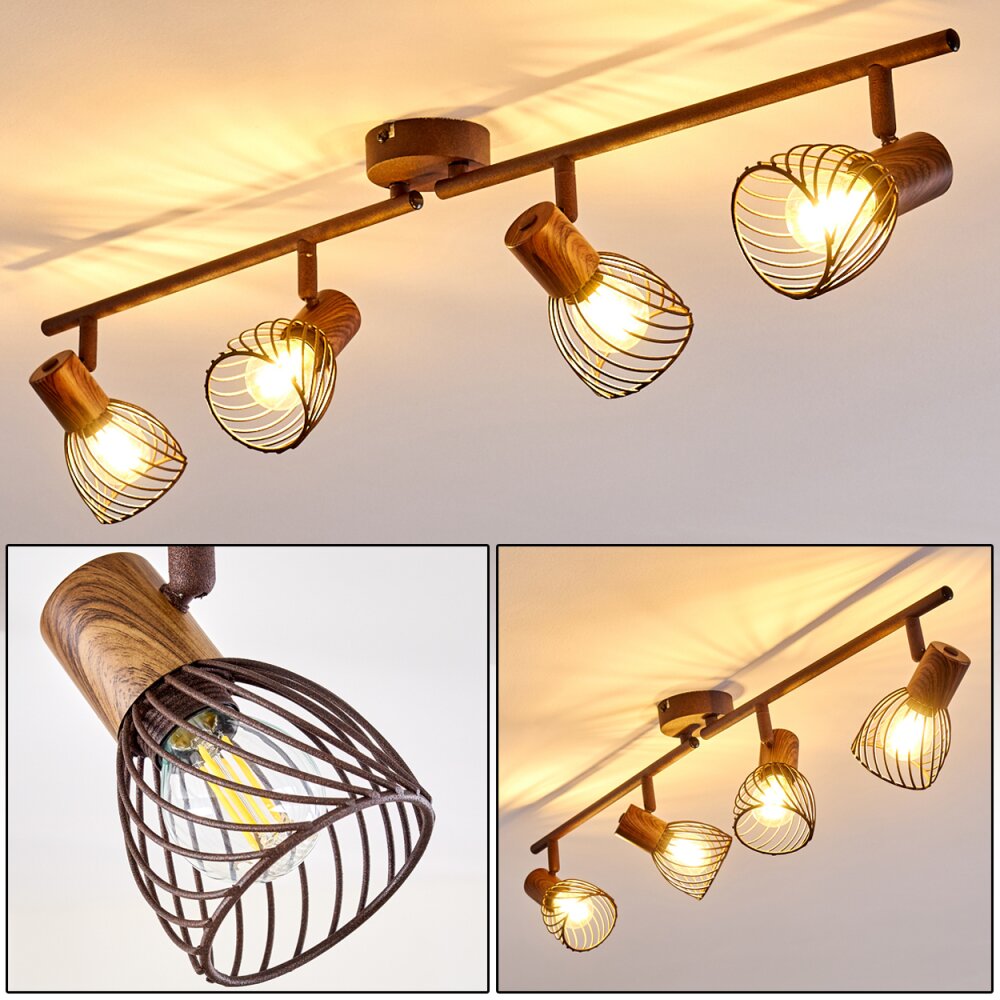 Lampa Sufitowa Arjen Brązowy, Rdzawy, 4-punktowe main product photo