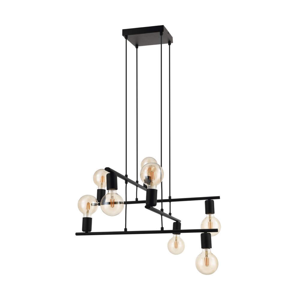 Eglo MEZZANA Lampa Wisząca Czarny, 8-punktowe main product photo