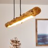 Winterthur Lampa Wisząca LED Jasne drewno, Czarny, 1-punktowy