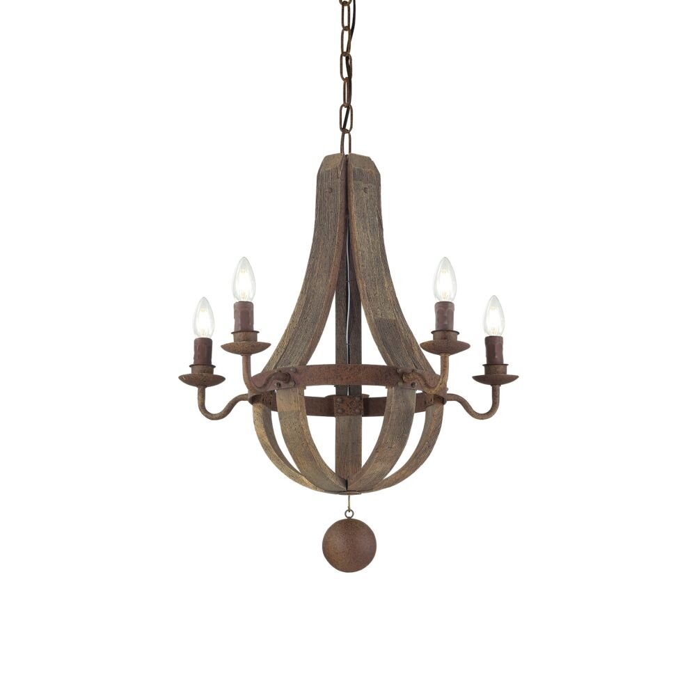 Ideal Lux MILLENNIUM Lampa Wisząca Rdzawy, 5-punktowe main product photo