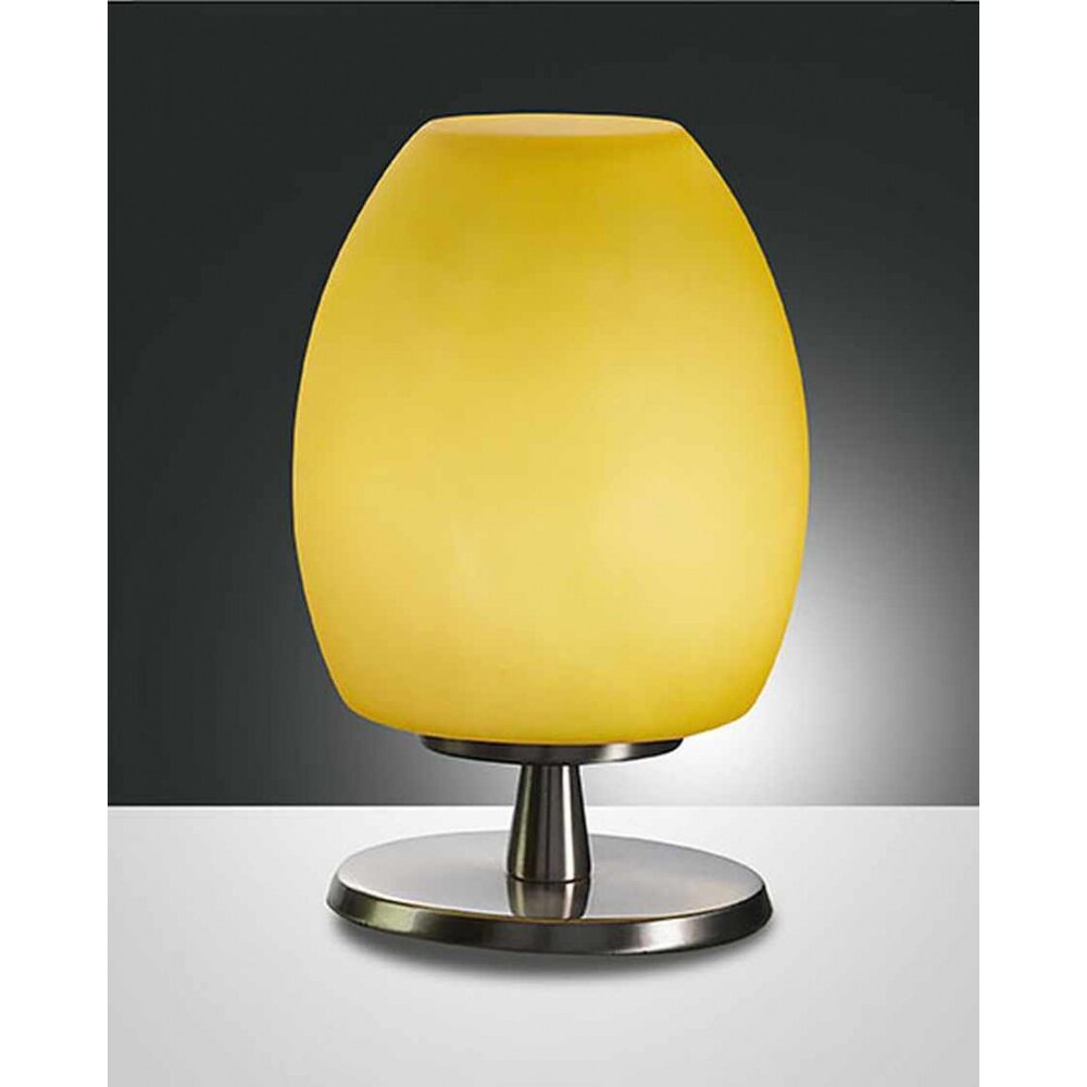 Fabas Luce ROCKFORD lampa stołowa Nikiel matowy, 1-punktowy main product photo
