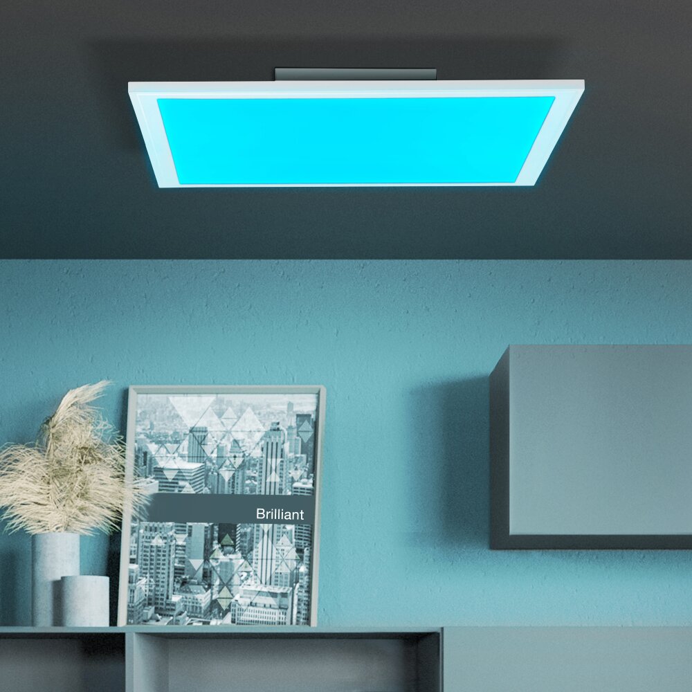 Brilliant Abie Lampa Sufitowa LED Biały, 1-punktowy, Zdalne sterowanie, Zmieniacz kolorów main product photo