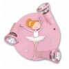 Waldi Ballerina lampa owalna z reflektorkami Różowy, 3-punktowe