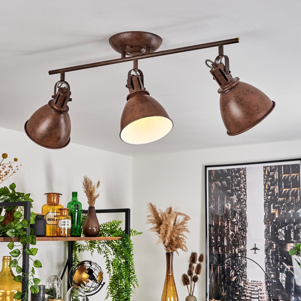 Lampa Sufitowa Koppom Rdzawy, 3-punktowe main product photo