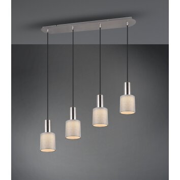 Trio Wailer Lampa Wisząca LED Nikiel matowy, 4-punktowe Trio Wailer Lampa Wisząca LED Nikiel matowy, 4-punktowe