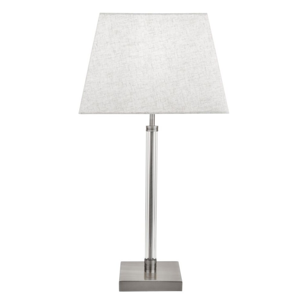 Lampa stołowa Searchlight SIENA Nikiel matowy, Przezroczysty, Biały, 1-punktowy main product photo
